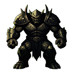Rei demoníaco — sprite pixel art 256×256