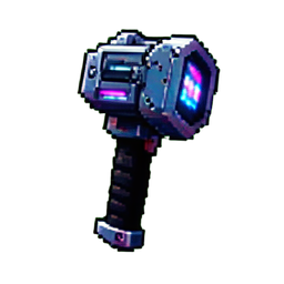 Demon Mace — 256×256 pixel art sprite