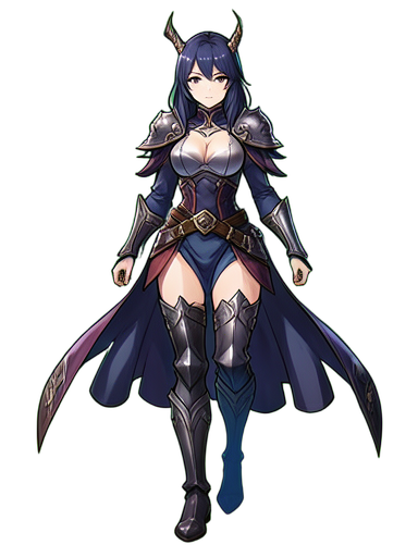 悪魔の女王 誘惑 — 384×512 ピクセルアートスプライト