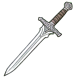Teufelrapier — 256×256 Pixel-Art-Sprite