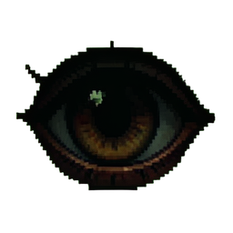 Demonic Eye — 256×256 pixel art sprite