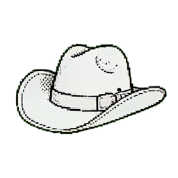 Calça Cowboy de Jeans — sprite pixel art 256×256