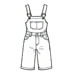 Denim Anzug — 256×256 Pixel-Art-Sprite