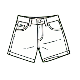Shorts jeans — sprite pixel art 256×256