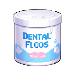 Dental Floss Container — 256×256 pixel art sprite