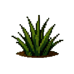 Wüstengrasbüschel — 256×256 Pixel-Art-Sprite