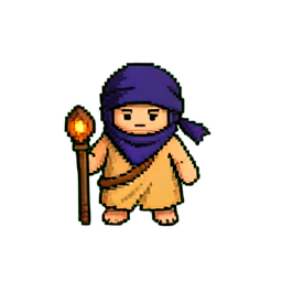 沙漠游牧民 (16-Bit) — 256×256 像素游戏素材