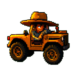 Nómada del desierto — sprite pixel art 256×256