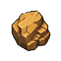 Wüstenfels (16-Bit) — 256×256 Pixel-Art-Sprite