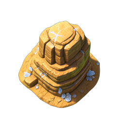 Desert Rock (HD-2D) - 256x256 pixel art sprite