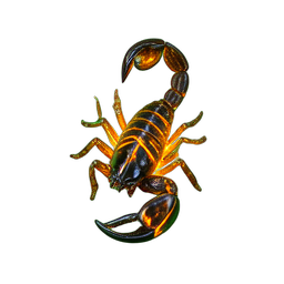 Wüstenskorpion (HD-2D) — 256×256 Pixel-Art-Sprite