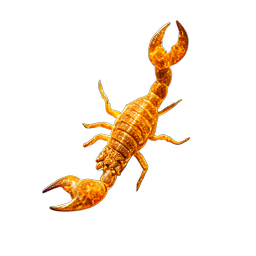 Desert Scorpion (VFX) — 256×256 pixel art sprite