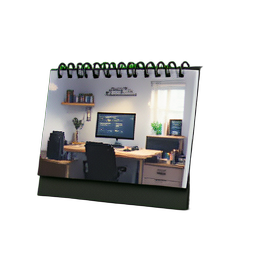 Soporte de calendario de escritorio — sprite pixel art 256×256