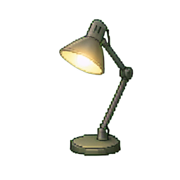 Lampe de bureau articulée — sprite pixel art 256×256