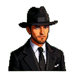 Detective - 256x256 pixel art sprite