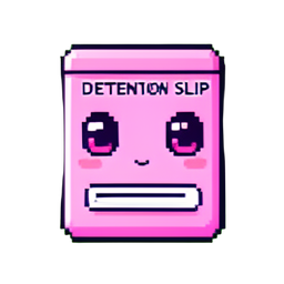 Papel de detenção rosa — sprite pixel art 256×256