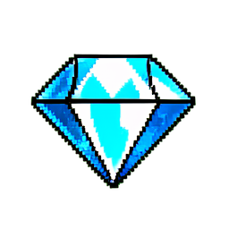 Diamond (16-Bit) - 256x256 pixel art sprite