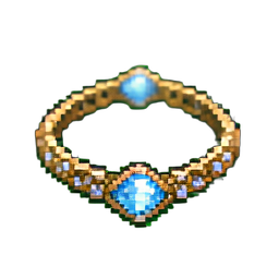 Diamantarmbande — 256×256 Pixel-Art-Sprite