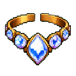 Gargantilha de Diamante — sprite pixel art 256×256