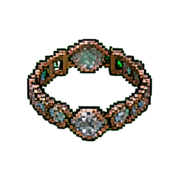 Bracelet manchette de diamant — sprite pixel art 256×256