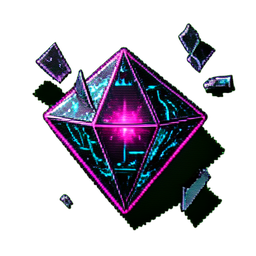 Diamond (Cyberpunk) - 256x256 pixel art sprite