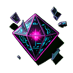 ダイヤモンド (サイバーパンク) — 256×256 ピクセルアートスプライト