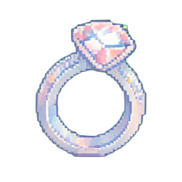 Anillo de Bodas de Diamante — sprite pixel art 256×256