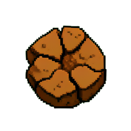 Dirt Cracked (16-Bit) - 256x256 pixel art sprite