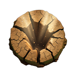 Dirt Cracked (HD-2D) - 256x256 pixel art sprite
