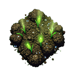 Dirt Farmland (HD-2D) - 256x256 pixel art sprite