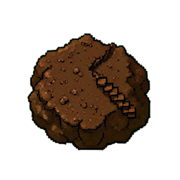 Dirt Mud (16-Bit) - 256x256 pixel art sprite