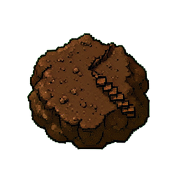 진흙 웅덩이 (16비트) — 256×256 픽셀 아트 스프라이트