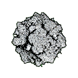 Schlamm (1-Bit) — 256×256 Pixel-Art-Sprite