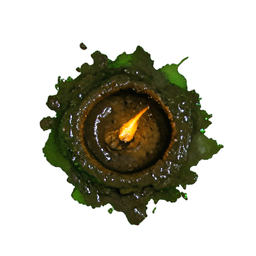 진흙 웅덩이 (분위기) — 256×256 픽셀 아트 스프라이트