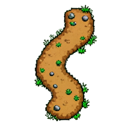 Dirt Path (16-Bit) - 256x256 pixel art sprite