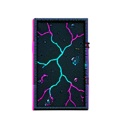 Dirt Path (Cyberpunk) - 256x256 pixel art sprite