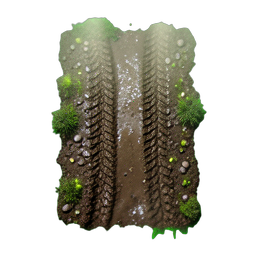 Dirt Path (HD-2D) - 256x256 pixel art sprite