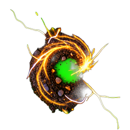 Chemin de terre (VFX) — sprite pixel art 256×256