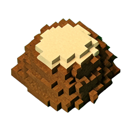 Sable de terre (Voxel) — sprite pixel art 256×256