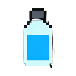 Bouteille de liquide vaisselle — sprite pixel art 256×256