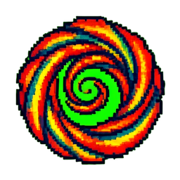 Dizzy Spiral - 256x256 pixel art sprite