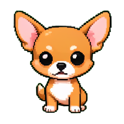 Chihuahua — sprite pixel art 256×256