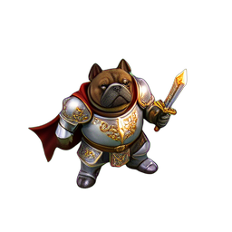 Dog Knight (HD-2D) - 256x256 pixel art sprite