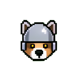 Dog Knight (Low-Res) - 256x256 pixel art sprite
