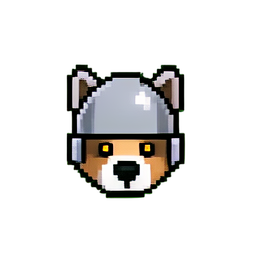 Hundritter (Niedrigauflösung) — 256×256 Pixel-Art-Sprite