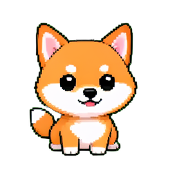 柴犬 — 256×256 ピクセルアートスプライト