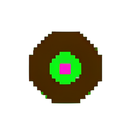 Donut (Low-Res) - 256x256 pixel art sprite