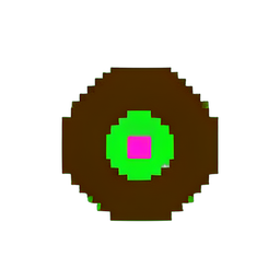 Donut (Basse Résolution) — sprite pixel art 256×256