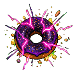 Donut (VFX) - 256x256 pixel art sprite