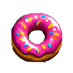 Donut - 256x256 pixel art sprite